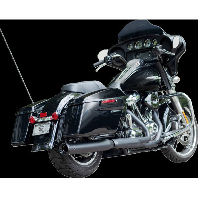 Muffler Swindler 2:1 Black 4" M8 Touring
