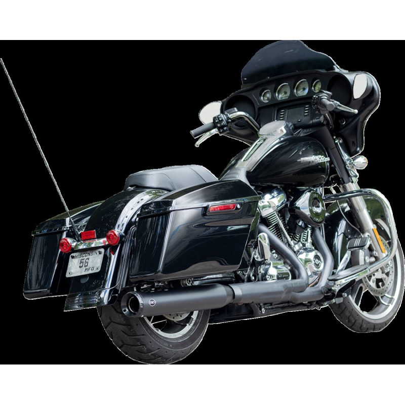 Muffler Swindler 2:1 Black 4" M8 Touring
