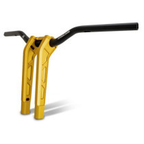 PM, 1-1/4" Phatbar & 14.5" riser kit. Gold Ops