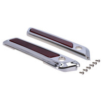 Saddlebag latch cover kit. Chrome