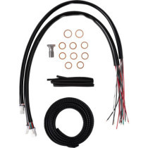 Handlebar Cable/Brake Line Kit - Complete - 15" - 17" Handlebars - Stainless