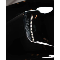 Grilles avec éclairage LED pour carénage des Harley Davidson Softail Low Rider ST à partir de 2022 - Ambre / Blanc