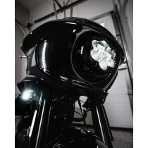 Grilles avec éclairage LED pour carénage des Harley Davidson Softail Low Rider ST à partir de 2022 - Ambre / Blanc