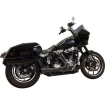 Exhaust Short Ripper 2:1 w/Megaphone Blk 49 tate M8 Softail