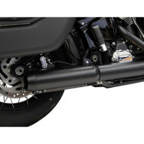 Muffler Slip-On 4" Black w/2.5"x10" Baffle Core 49 State