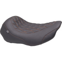 Wide Tripper™ Seat - Solo - Mandarin Orange Stitching