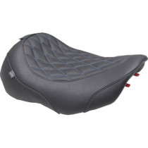 Wide Tripper™ Seat - Solo - Dark Brown/Sky Blue Stitching