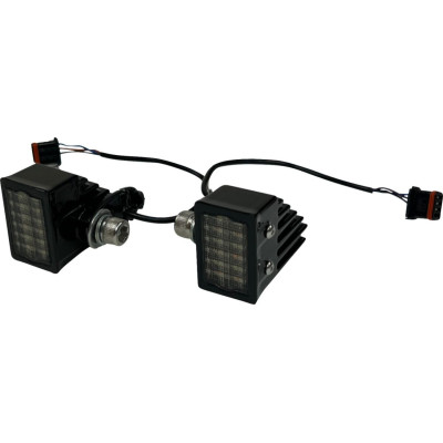 ECE LOW RIDER ST PERF. LED FR. TURN SIGNALS G-BLK