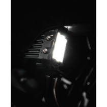 ECE LOW RIDER ST PERF. LED FR. TURN SIGNALS G-BLK