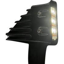 ECE LOW RIDER ST PERF. LED FR. TURN SIGNALS G-BLK