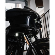 ECE LOW RIDER ST PERF. LED FR. TURN SIGNALS G-BLK