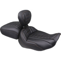 SEAT REAR DLX TOURING ORANGE THREAD