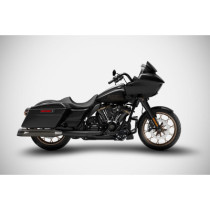 4.5 INCHES SLASH-CUT SLIP-ONS MUFFLER HD-TOURING BLACK CHROME M8 E5