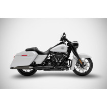 4.5 INCHES SLASH-CUT SLIP-ONS MUFFLER HD-TOURING BLACK CHROME M8 E5