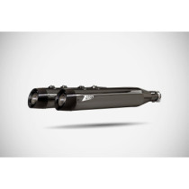 4.5 INCHES SLASH-CUT SLIP-ONS MUFFLER HD-TOURING BLACK CHROME M8 E5