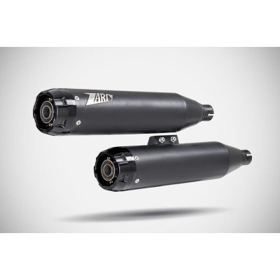 OVERLAPPED SLIP-ON MUFFLER HD-HERITAGE CLASSIC BLACK