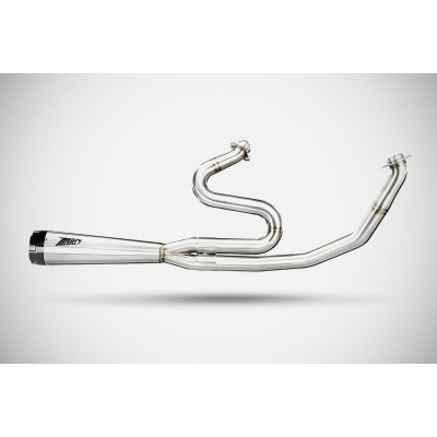 Full Exhaust Racing System HD-SOFTAIL 2in1 POLISHED E4/E5