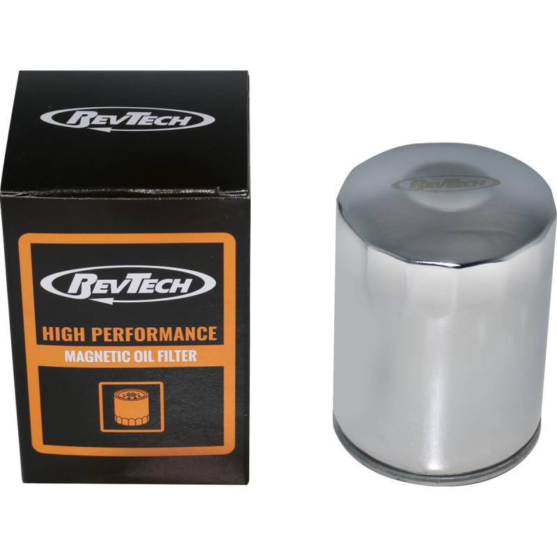 High-Performance Oil Filter with Magnet For Milwaukee Eight Engine Chrome