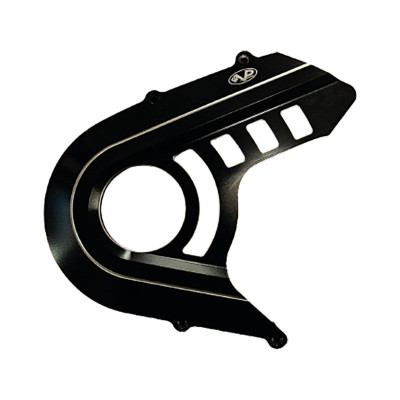 Outer Sprocket Cover Black Cut Anodized