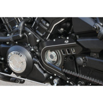  Outer Sprocket Cover Black Cut Anodized 