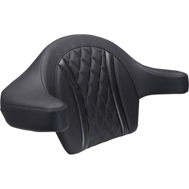 PAD BACKREST TPAK DLX DIAM GUN METAL GRAY THREAD