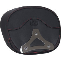 PAD SISSY BAR DLX DIAM TOURING  DARK CHERRY THREAD