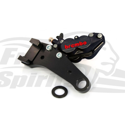 Kit étrier de frein à 4 pistons Brembo - arrière - Harley Davidson Sportster à partir de 2011 avec disque 260 mm - Noir