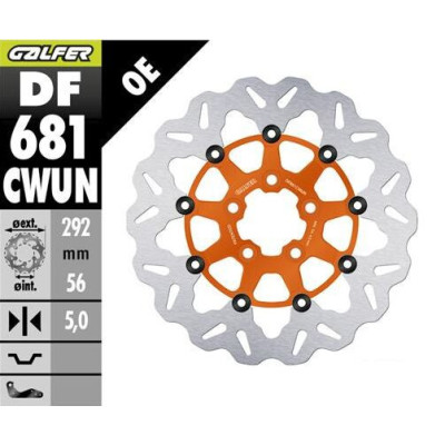 BRAKE ROTOR FLOATING WAVE