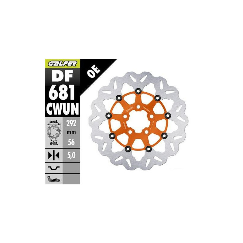 BRAKE ROTOR FLOATING WAVE