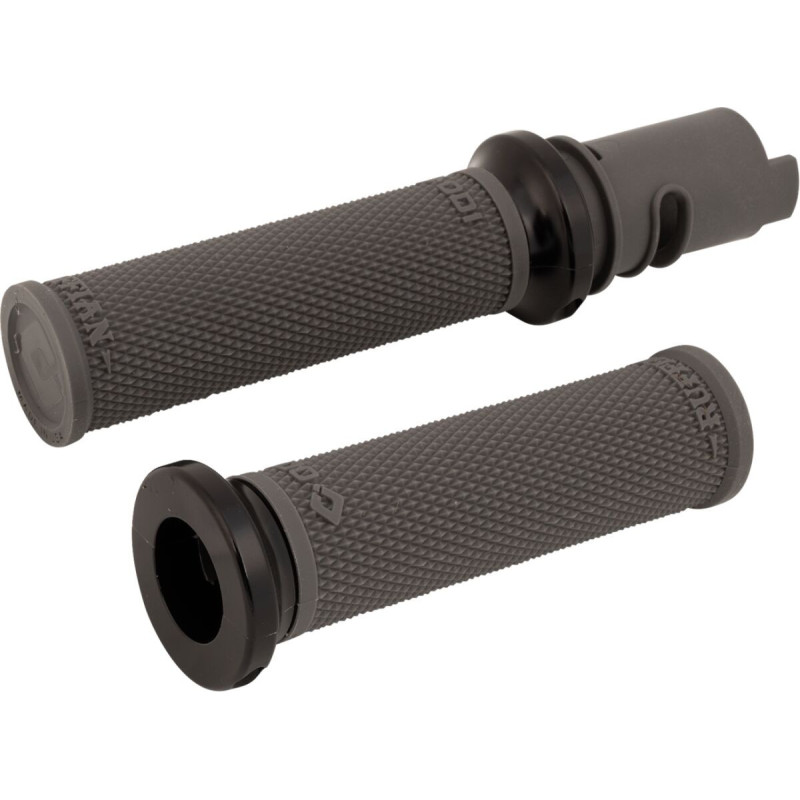Ruffian Lock-On Street Grips - CVO - Graphite/Black