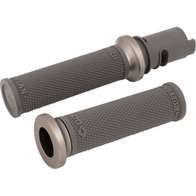 Ruffian Lock-On Street Grips - CVO - Graphite/Gunmetal