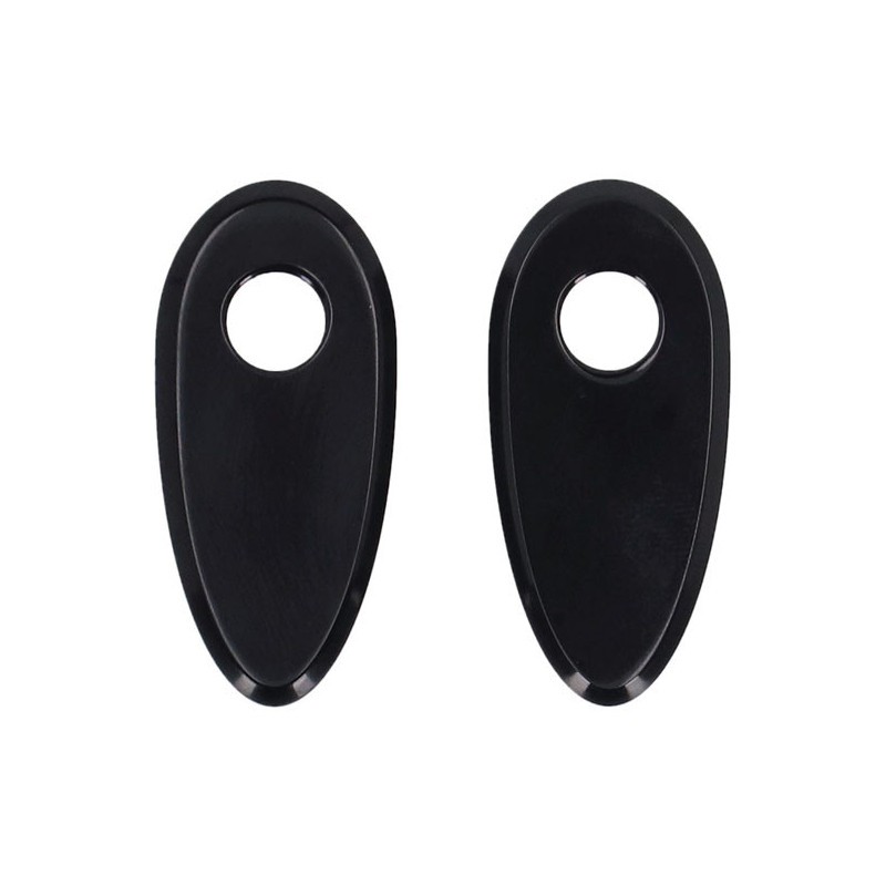 MCS, fender strut turn signal hole covers. Black