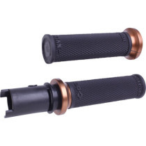 Ruffian Lock-On Street Grips - CVO - Black/Bronze