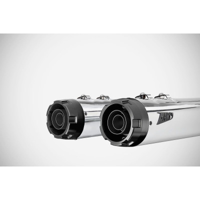 4.33 INCHES SLIP-ONS FLAT MUFFLER HD-TOURING POLISHED E3