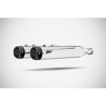 4.33 INCHES SLIP-ONS FLAT MUFFLER HD-TOURING POLISHED  E3
