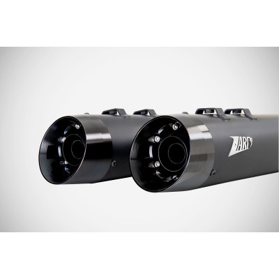 4.33 INCHES SLASH-CUT SLIP-ONS MUFFLER HD-TOURING BLACK E3