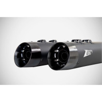 4.33 INCHES SLASH-CUT SLIP-ONS MUFFLER HD-TOURING BLACK E3