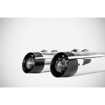 4.33 INCHES SLASH-CUT SLIP-ONS MUFFLER HD-TOURING POLISHED E3