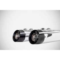 4.33 INCHES SLASH-CUT SLIP-ONS MUFFLER HD-TOURING POLISHED E3