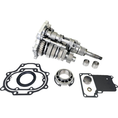 SUPER GEAR KIT FAT 6, 2007-2017 TWIN CAM POLISHED