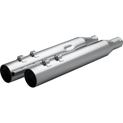 MUFFLER 4.0" M8 STRAIGHT CUT CHROME