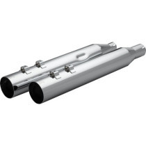 MUFFLER 4.0" M8 STRAIGHT CUT CHROME