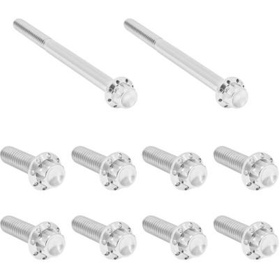 Bolt Kit - Transmission Side Cover/Trap Door - 12-Point - Polished