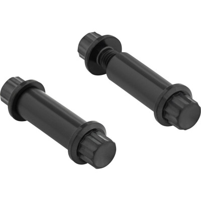 BOLTS KIT TITANIUM 12PT FOOTPEG BLACK