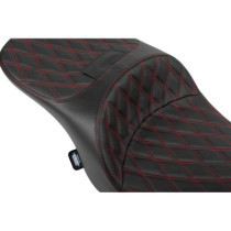 Seat Freedom Tour 2-up Black Vinyl DD Red Stitch Touring