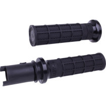 Hart-Luck Signature V-Twin Lock-On™ Grips - CVO - Black/Black