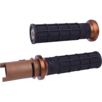 Hart-Luck Signature V-Twin Lock-On™ Grips - CVO - Black/Bronze
