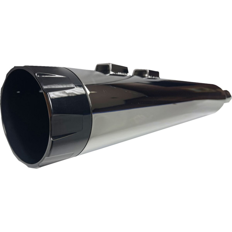 Mufflers 4.5" S/O Chrome w/Black End Cap OEM TC Touring
