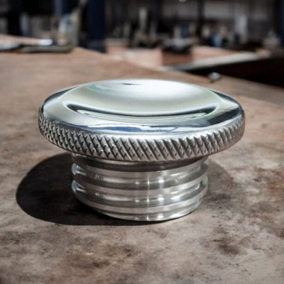 Motone, Jetson dished low profile gas cap. Clear