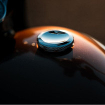 Motone, Jetson dished low profile gas cap. Clear